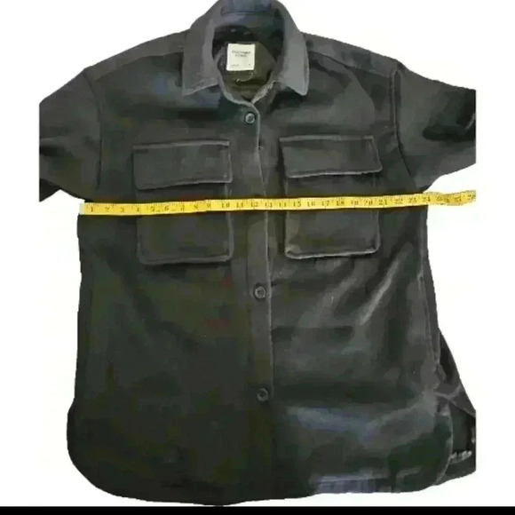 Abercrombie & Fitch Men's Black Date Night Trucker Jacket M - Picture 10 of 11